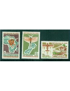 MALI 1964 Lotta contro la locusta migratoria 3v MNH**