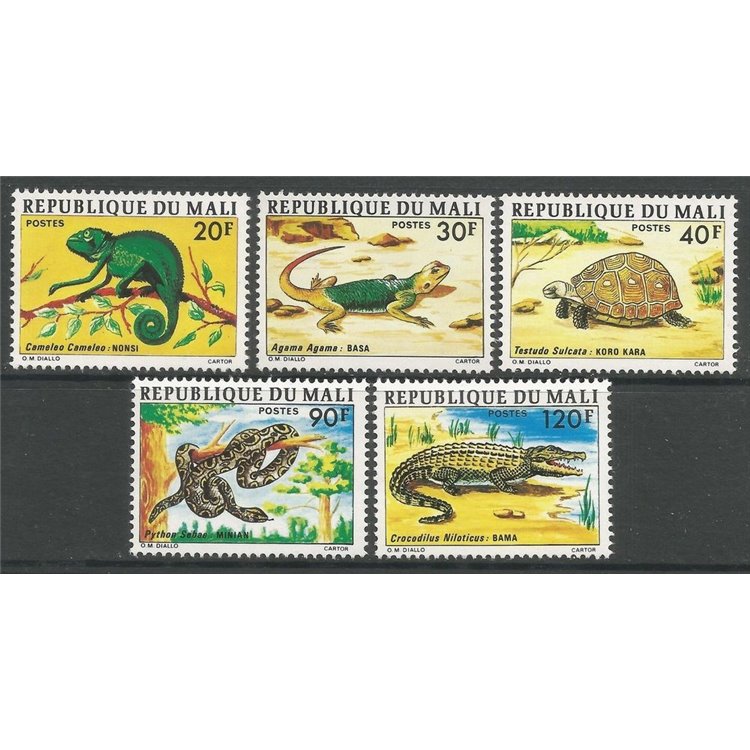 MALI 1976 Fauna, soggetti diversi 5v MNH**