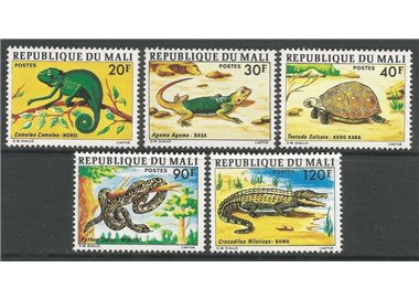 MALI 1976 Fauna, various subjects 5v MNH**