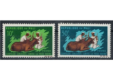 MALI 1967 Fight against rinderpest 2v MNH**