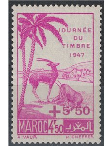 MAROCCO 1947 Giornata del francobollo MNH**