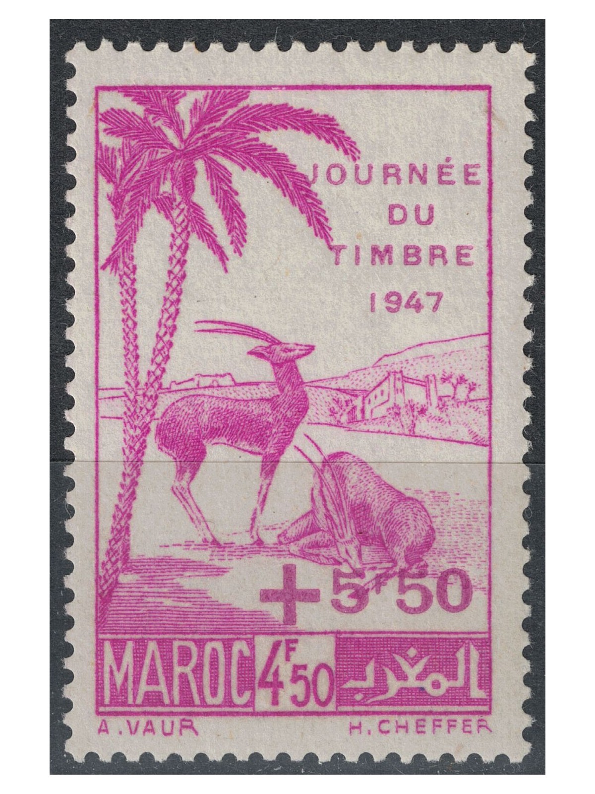 MAROCCO 1947 Giornata del francobollo MNH**