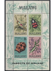 MALAWI 1969 Fauna, insects s/s MNH**