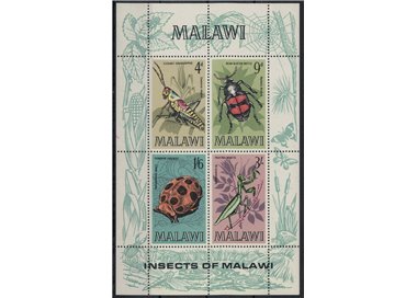 MALAWI 1969 Fauna, insects s/s MNH**