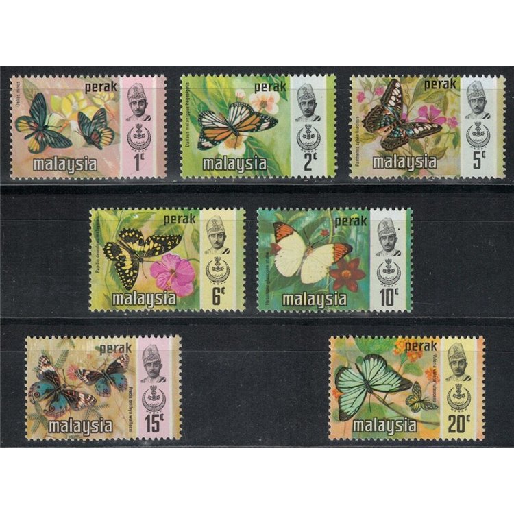 MALESIA 1971 (Perak) Farfalle 7v MNH**