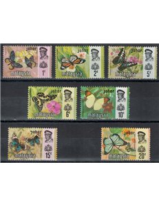 MALESIA 1971 (Johor) Farfalle 7v MNH**