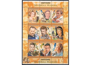 MADAGASCAR 1999 History of French Cinema 9v MNH**