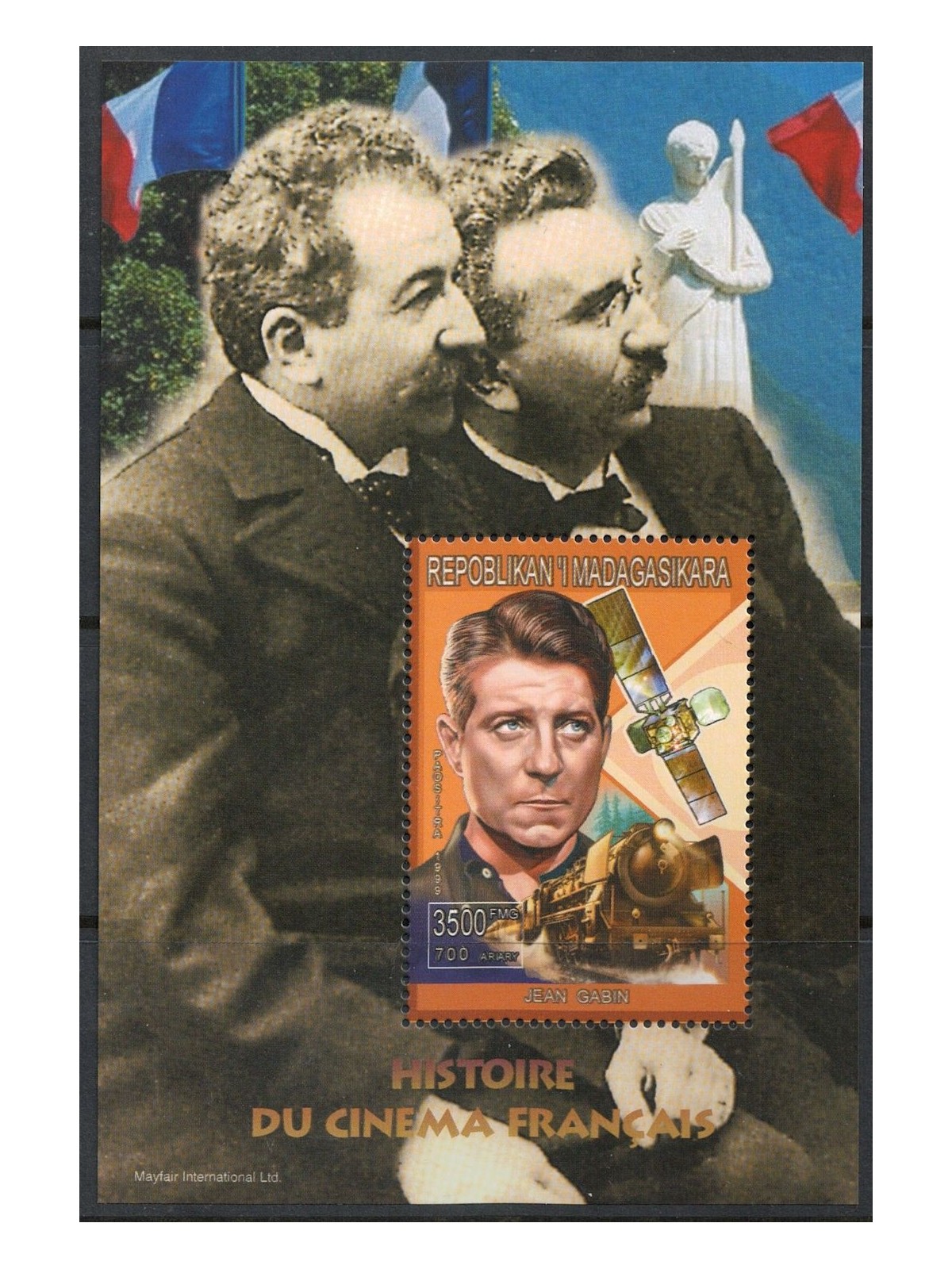 MADAGASCAR 1999 Cinema Francese (Jean Gabin) BF MNH**