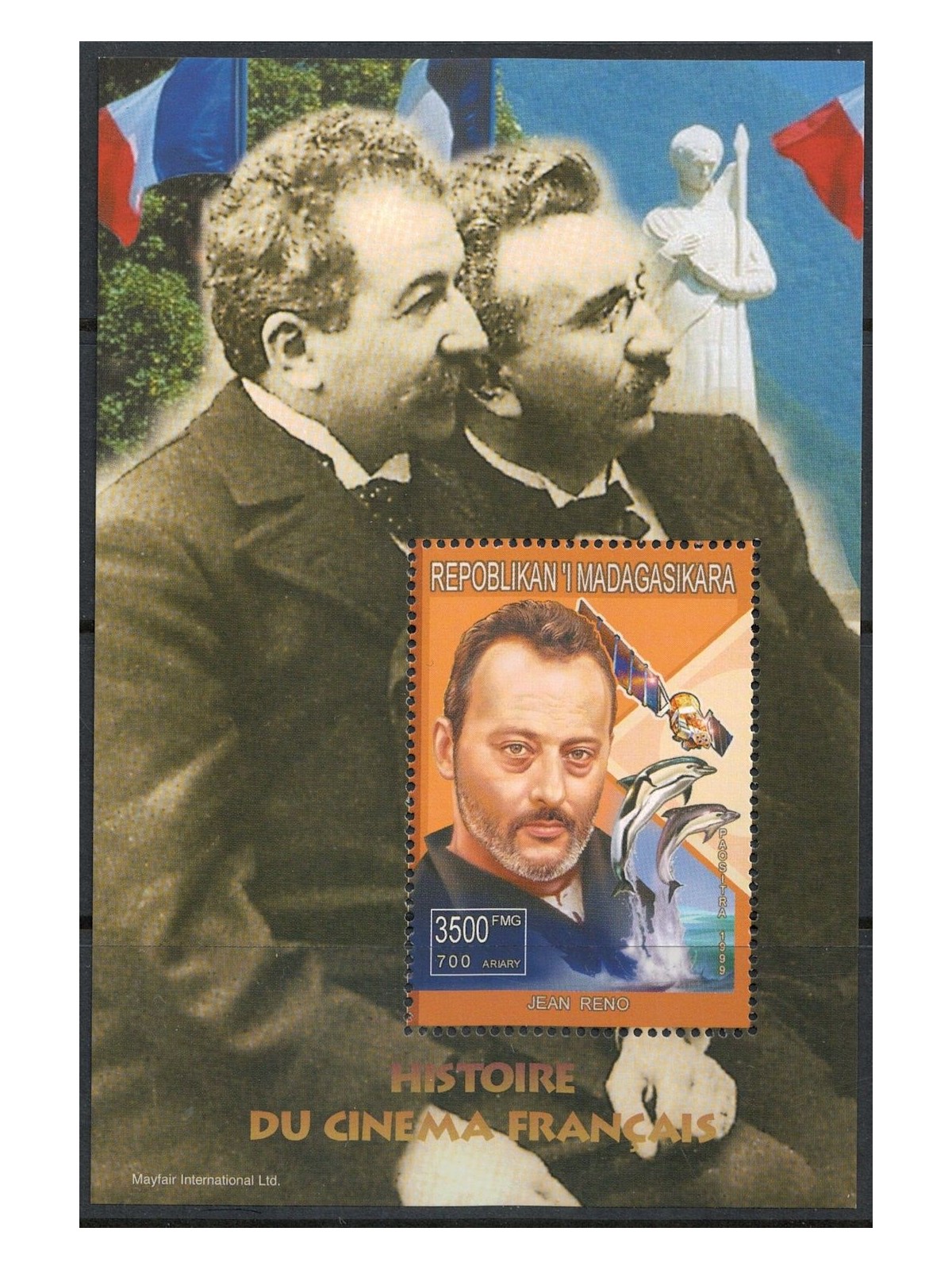 MADAGASCAR 1999 French Cinema (Jean Reno) s/s MNH**