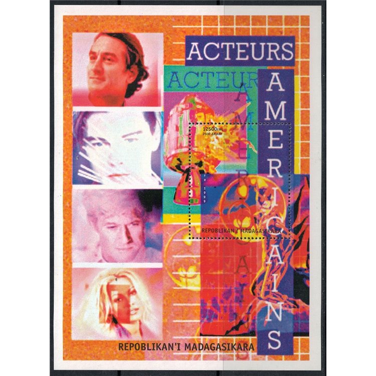 MADAGASCAR 1999 History of American Cinema s/s MNH**