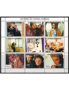 MADAGASCAR 1999 Storia del Cinema Svedese 9v MNH**