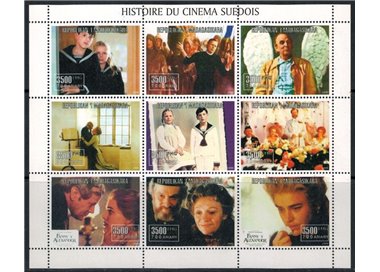 MADAGASCAR 1999 History of Swedish Cinema 9v MNH**
