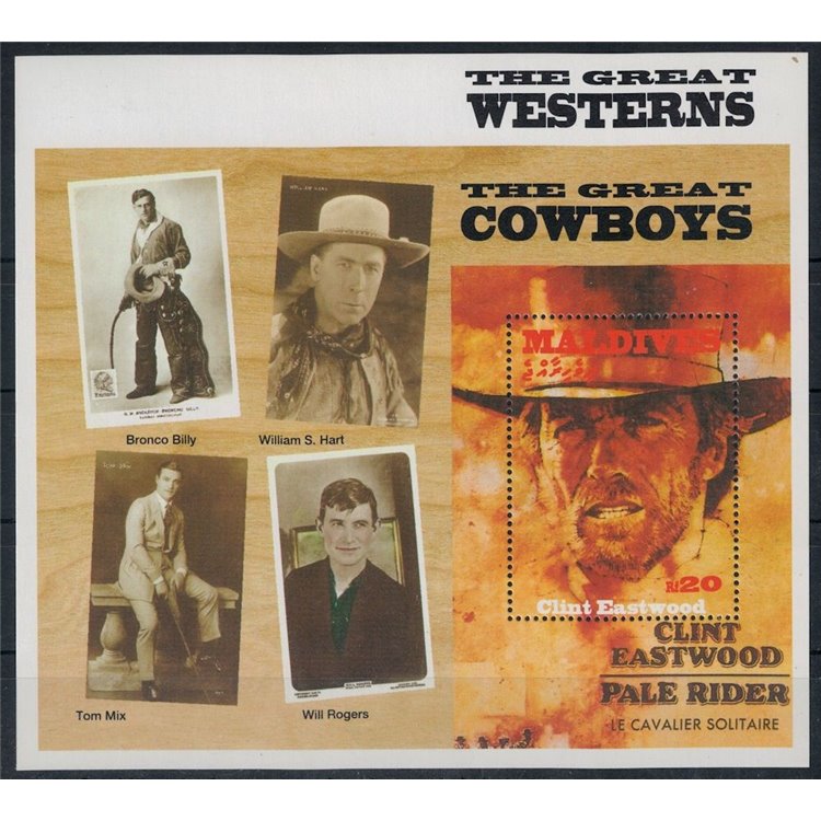 MALDIVES 1992 The Great Westerns (I) s/s MNH**