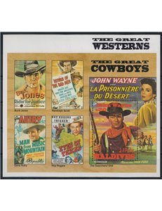 MALDIVE 1992 I Grandi Western (II) BF MNH**