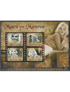 MALDIVES 2009 Marilyn Monroe 4v MNH**