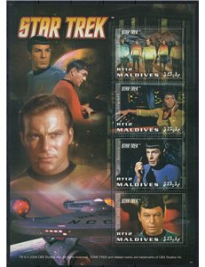 MALDIVES 2009 Cinema (Star Trek) 4v MNH**