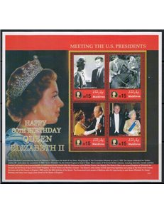MALDIVES 2006 Queen's Birthday 4v MNH**