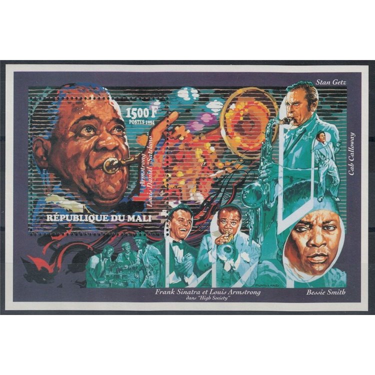 MALI 1994 Great names in jazz s/s MNH**