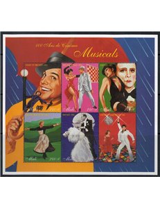 MALI 1997 Centenary of Cinema (Musicals) 6v MNH**