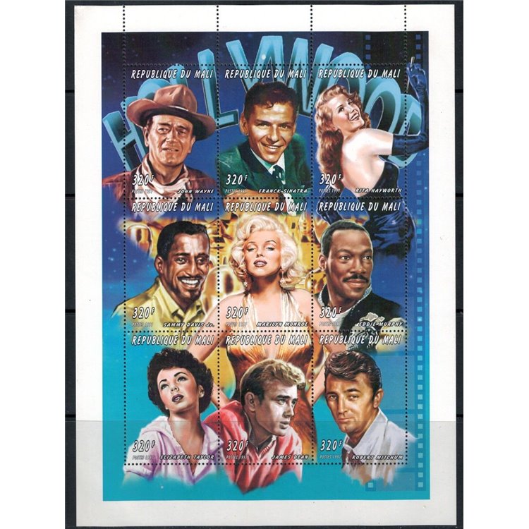 MALI 1997 Hollywood Stars 9v MNH**