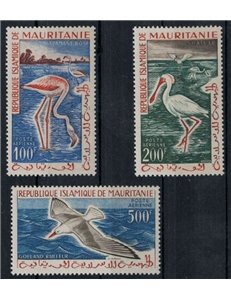 MAURITANIA 1961 Fauna, Uccelli 3v MNH**