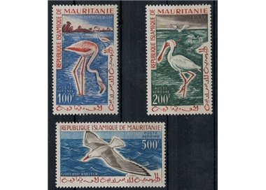 MAURITANIA 1961 Fauna, birds 3v MNH**