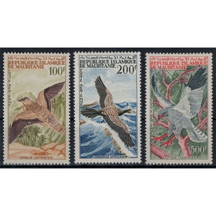 MAURITANIA 1964 Fauna, uccelli 3v MNH**
