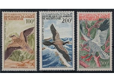 MAURITANIA 1964 Fauna, birds 3v MNH**