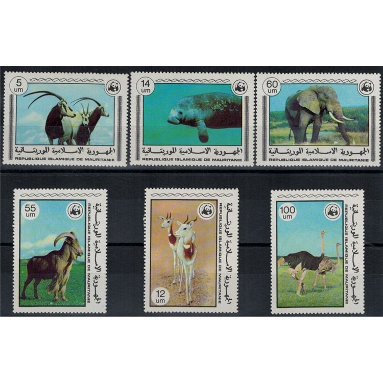 MAURITANIA 1978 Fauna, animals 6v MNH**