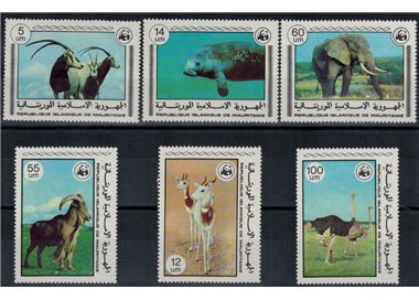 MAURITANIA 1978 Fauna, animals 6v MNH**
