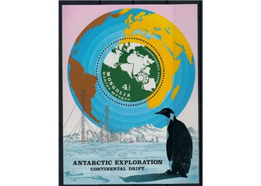 MONGOLIA 1980 Fauna antartica 1 BF MNH**
