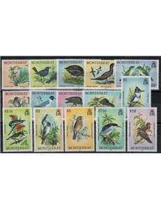 MONTSERRAT 1984 Ordinary series, birds 15v MNH**