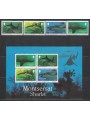 MONTSERRAT 1987 Fauna marina, squali 4v + 1 BF MNH**