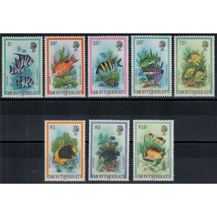MONTSERRAT 1983 Marine fauna, fish 8v MNH**