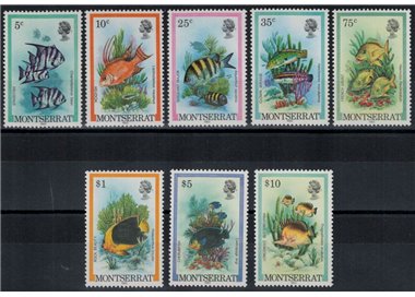 MONTSERRAT 1983 Marine fauna, fish 8v MNH**