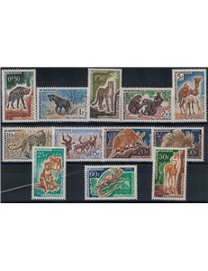 MAURITANIA 1963 Fauna, animali 12v MNH**