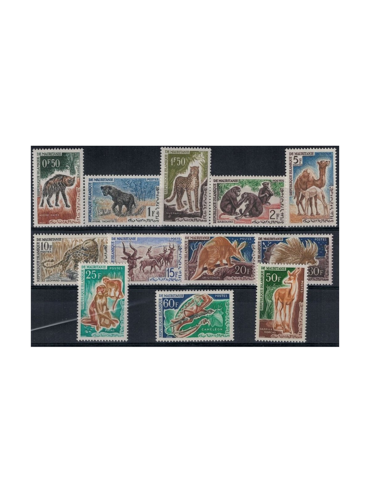 MAURITANIA 1963 Fauna, animals 12v MNH**
