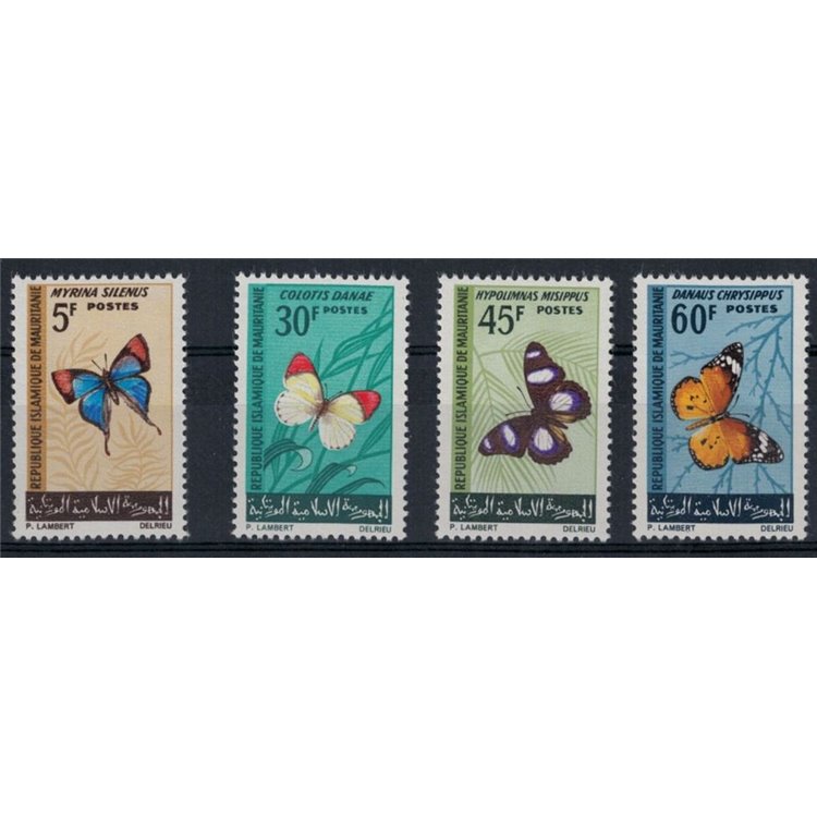 MAURITANIA 1966 Fauna, butterflies 4v MNH**