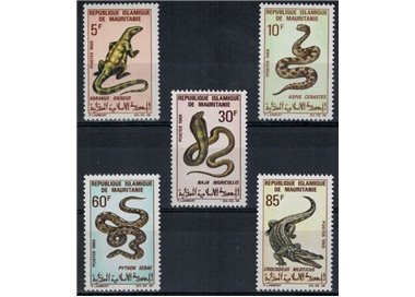 MAURITANIA 1969 Reptiles 5v MNH**