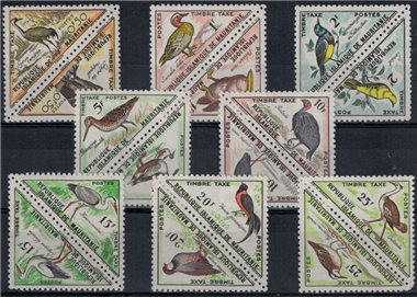 MAURITANIA 1963 Tax stamp 16v MNH**