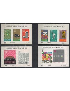 MEXICO 1968 Olympic Games 4 s/s MNH**
