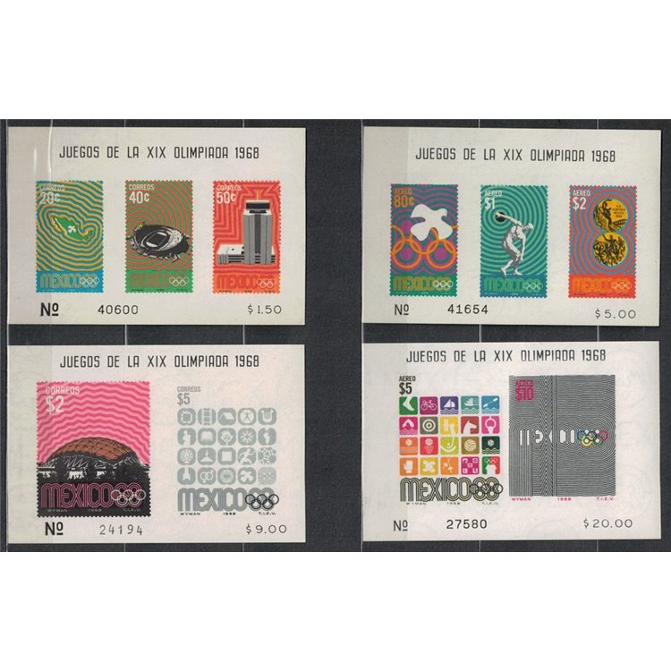 MEXICO 1968 Olympic Games 4 s/s MNH**