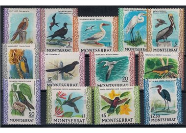 MONTSERRAT 1970 Fauna, birds 13v MNH**