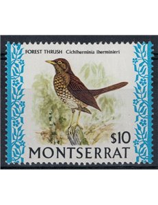 MONTSERRAT 1974 Serie ordinaria, uccelli MNH**