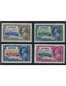 MAURITIUS 1935 Giubileo Giorgio V - Silver jubilee 4 v MH*