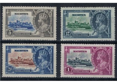 MAURITIUS 1935 Giubileo Giorgio V - Silver jubilee 4 v MH*