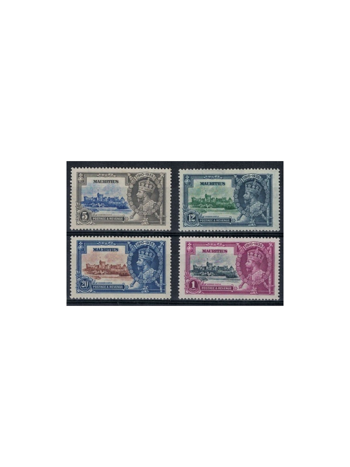 MAURITIUS 1935 George V Jubilee - Silver jubilee 4 v MH*