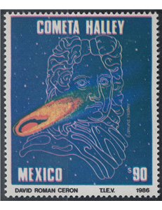 MEXICO 1986 Halley's Comet MNH**