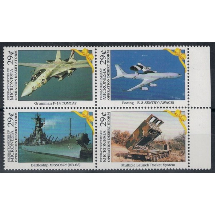 MICRONESIA 1991 Operazione Desert Storm 4v MNH**