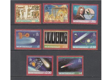 MONTSERRAT 1986 Halley's Comet 8v MNH**